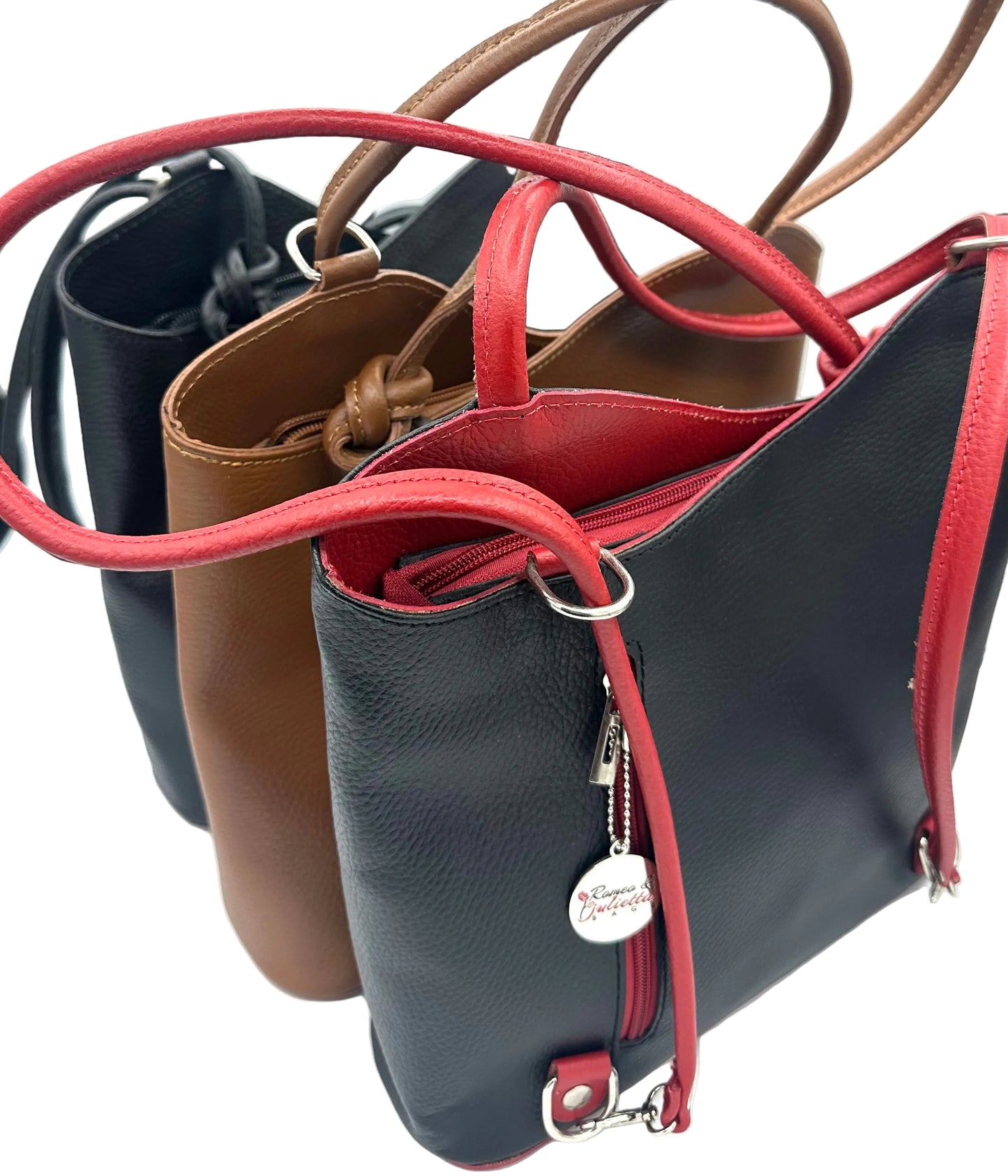 Convertible Leather Handbag/Backpack