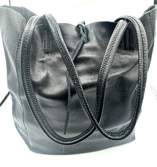 Large Italian Leather Tote Bag