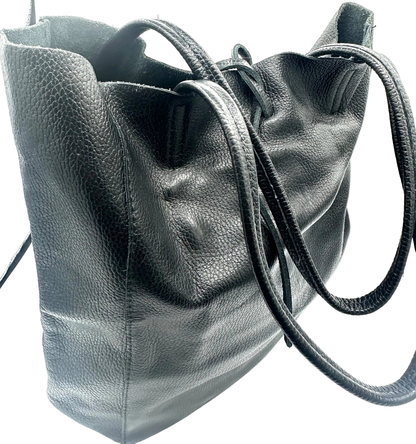 Large Italian Leather Tote Bag