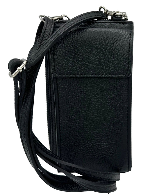 Black Leather Phone Case/Wallet