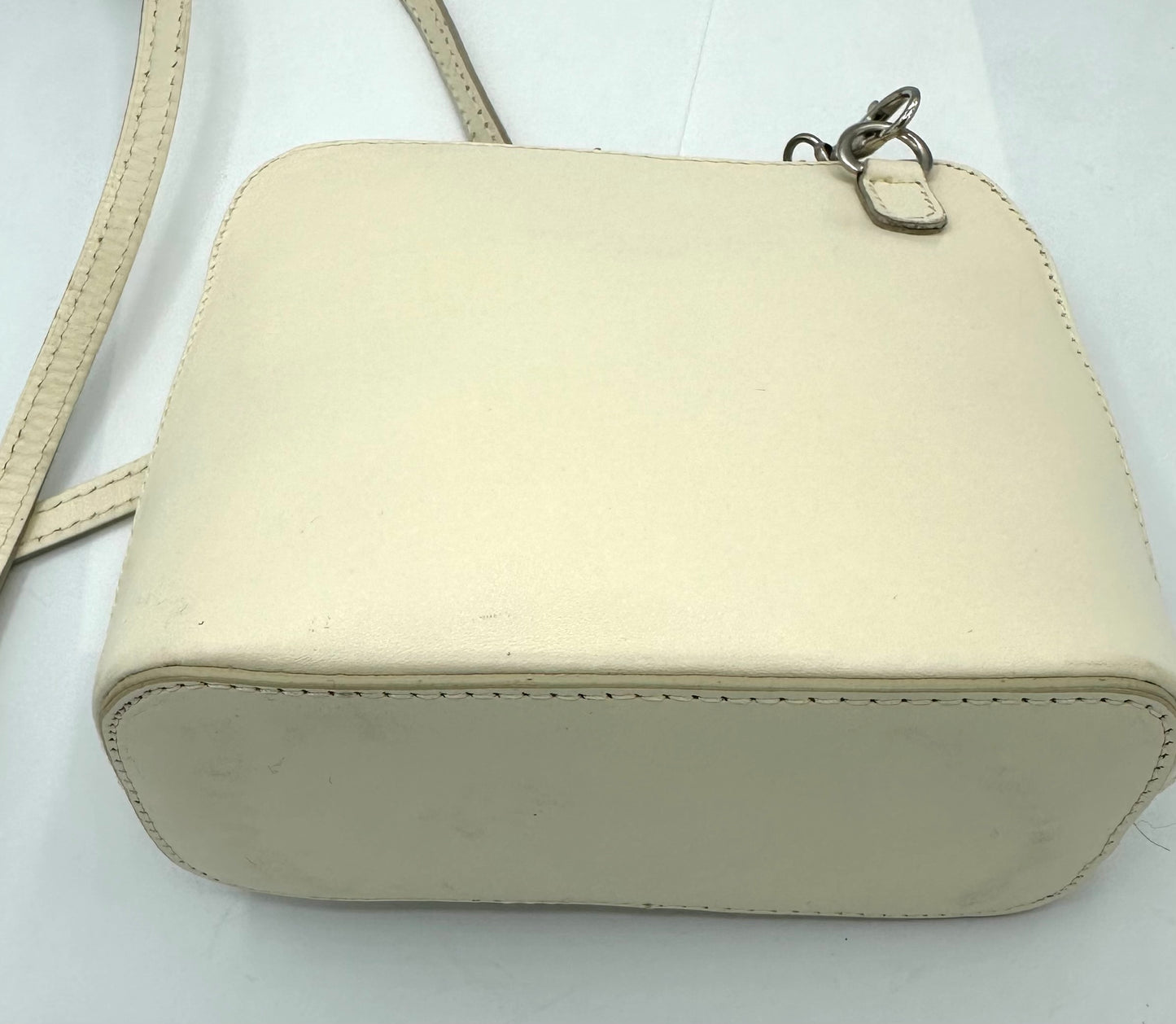 Cream Small Leather Purse