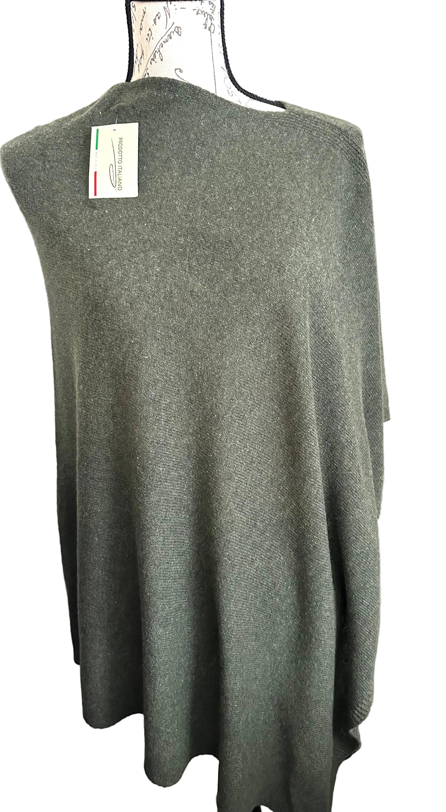 Cashmere thin Poncho/Shawl from Italy