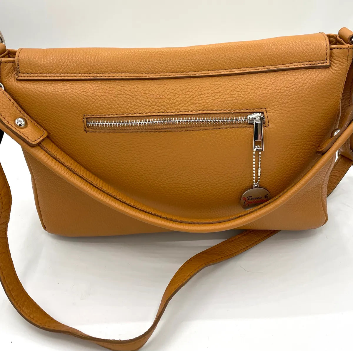 Tan Peppled Leather Purse