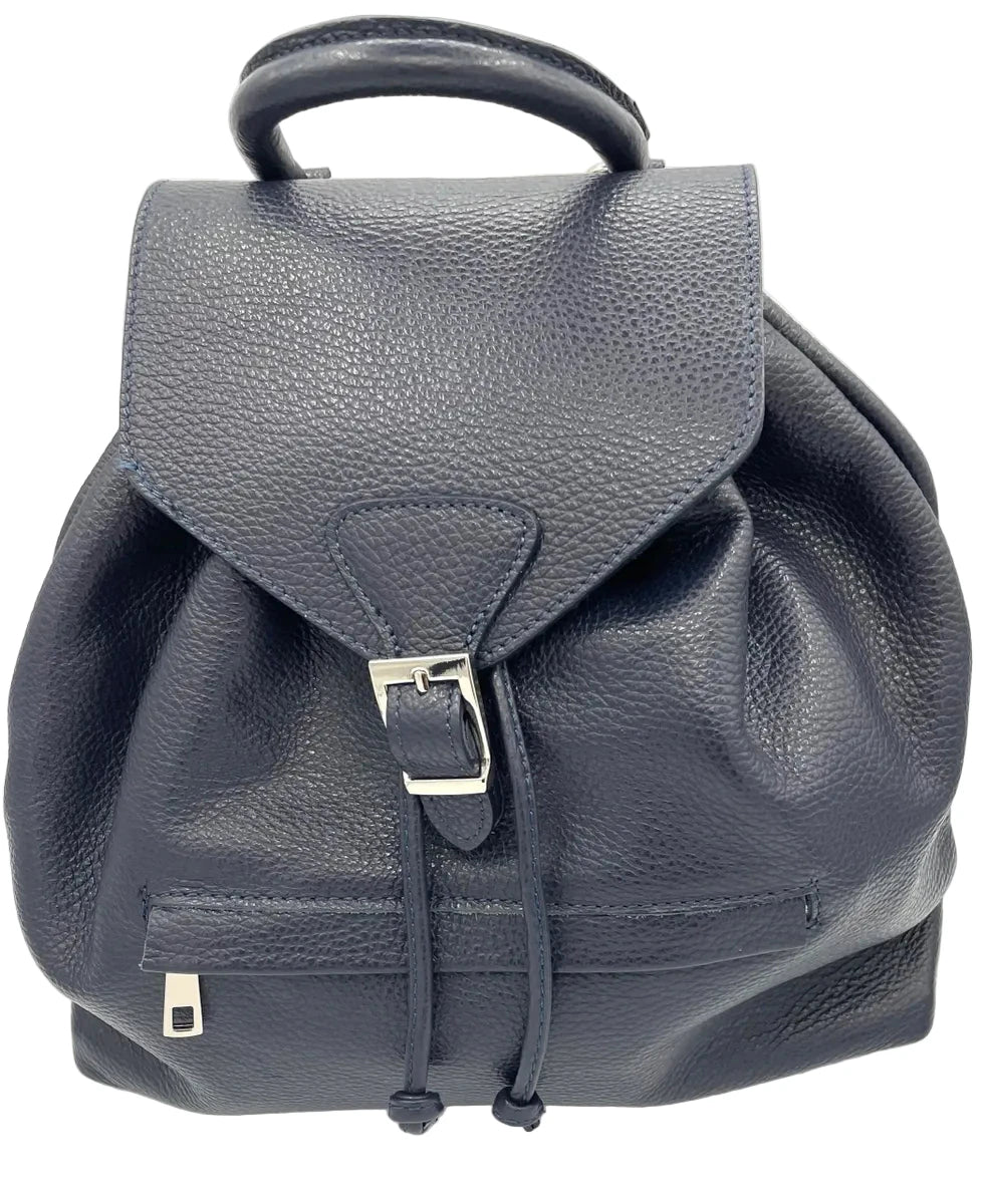Soft Italian Pebble Leather Backpack