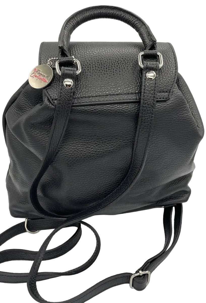 Soft Italian Pebble Leather Backpack