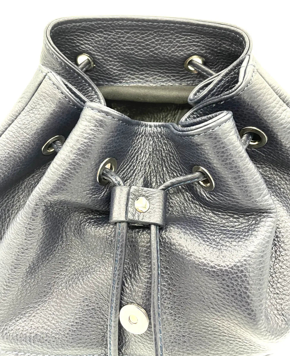 Soft Italian Pebble Leather Backpack