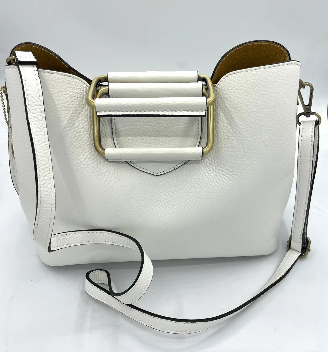 White Leather Handbag