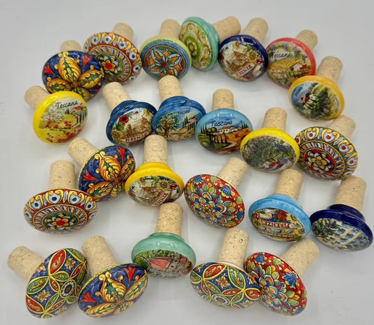 Italian Ceramic Wine Bottle Topper
