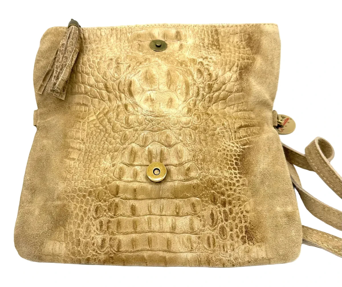 Textured Italian Leather Clutch/Purse