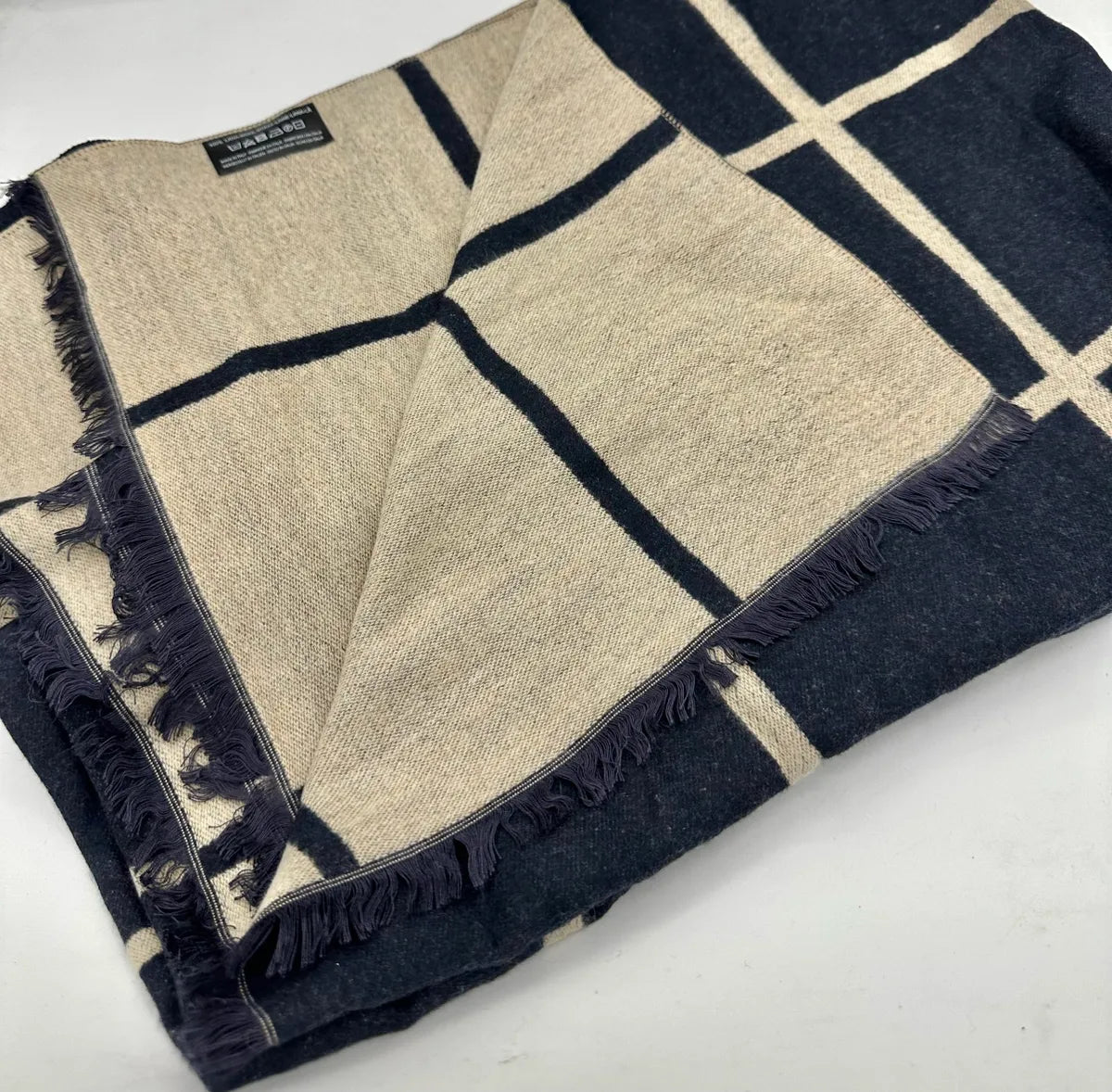 Wool Reversible Shawl Wrap