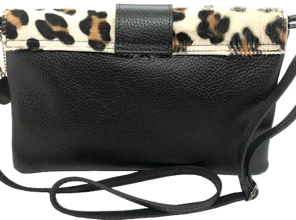 Fur and Leather Clutch/Purse