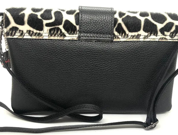 Fur and Leather Clutch/Purse
