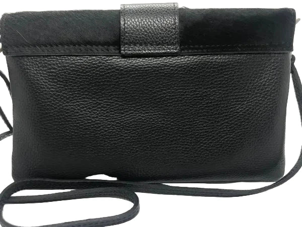Fur and Leather Clutch/Purse