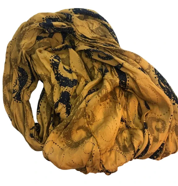 Italian Cotton-Silk Scarf