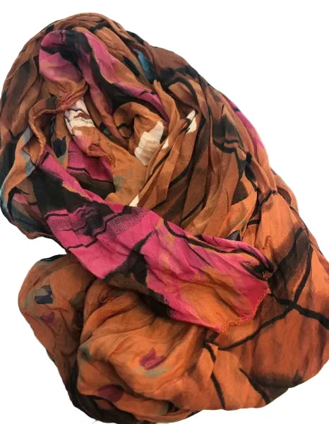 Italian Cotton-Silk Scarf