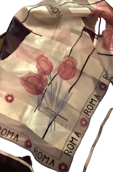 Italian Rome Tulip Print Scarf