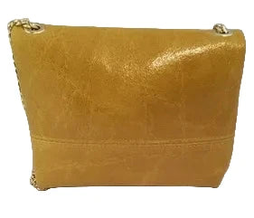 Yellow with accent Gold Chain Small Handbag