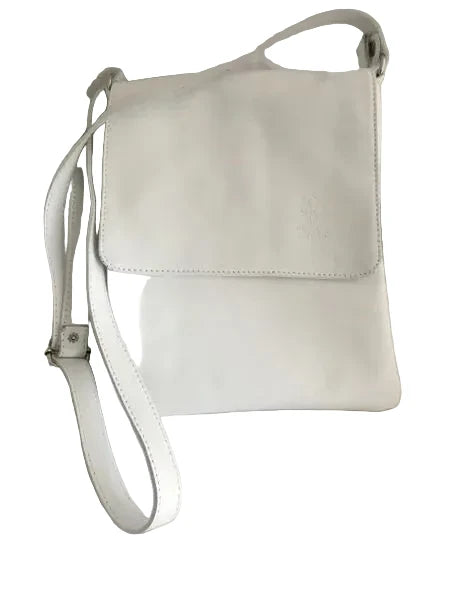 White Italian Crossbody Purse