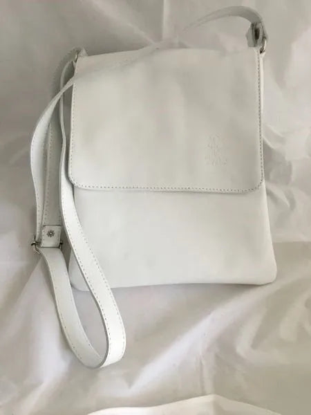 White Italian Crossbody Purse