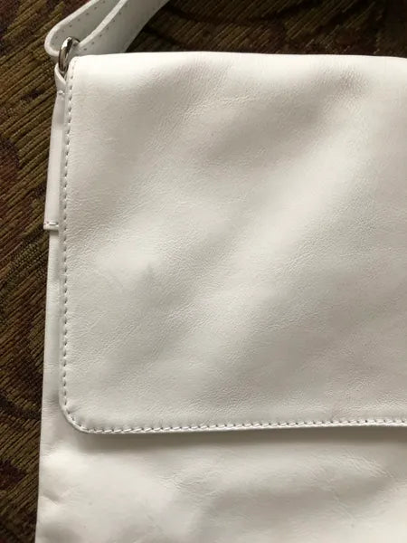 White Italian Crossbody Purse